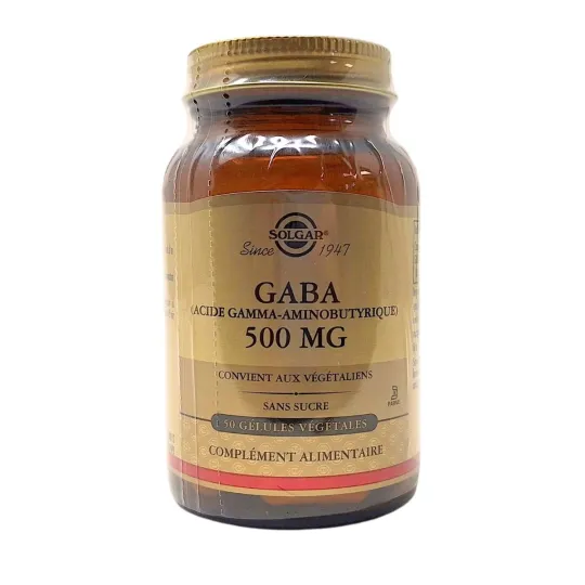 Solgar GABA 500 mg 50 Gélules Végétales