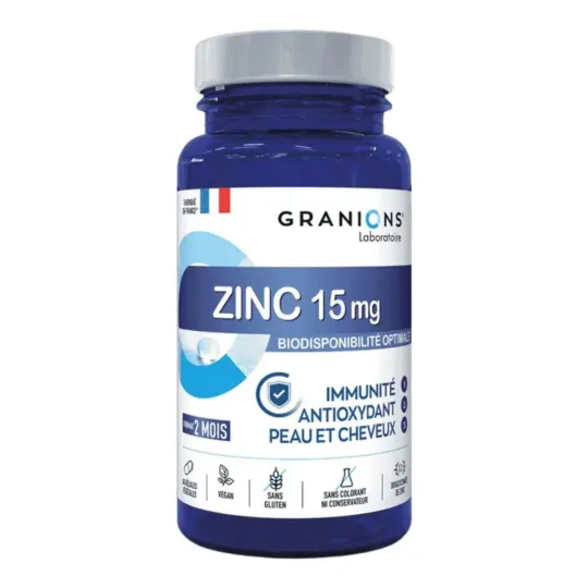 Granions Zinc 15mg 60 gélules