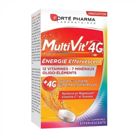 Forté Pharma Multi'Vit Energie 30 Comprimés Effervescents
