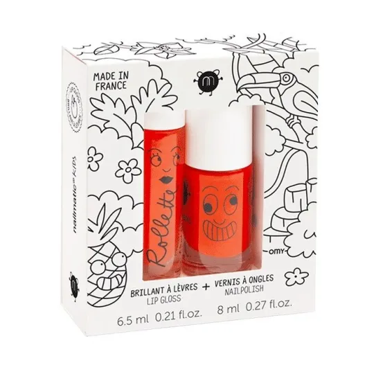 Nailmatic Kids Coffret Vernis à Ongles et Gloss Tropical